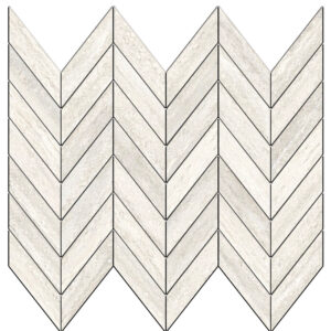 Veneto: 1 1/2" X 3 5/8" Mini Chevron Mosaic - Light