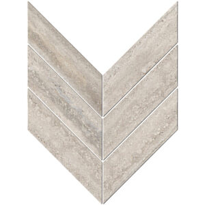 Veneto: 3" X 10" Macro Chevron Mosaic - Tuscany
