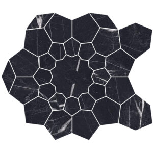 Nero Marquina: Bloom Mosaic