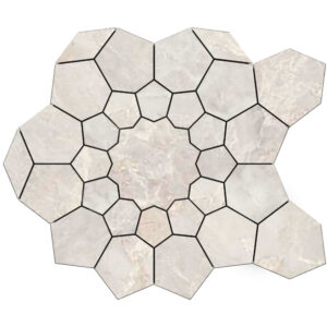 Pietrasanta: Bloom Mosaic - Ivory