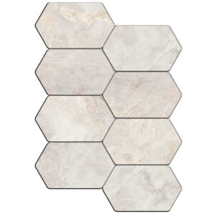 Pietrasanta: Hexbrick Mosaic - Ivory