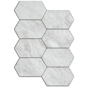 Pietrasanta: Hexbrick Mosaic - Bianco