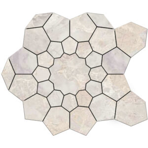 Pietrasanta: Bloom Mosaic - Ivory