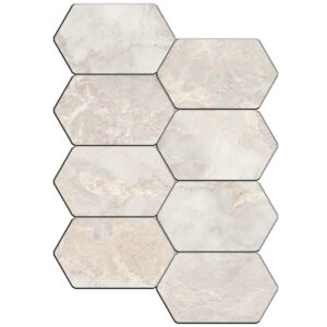 Pietrasanta: Hexbrick Mosaic - Ivory
