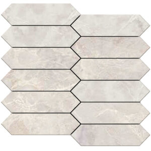 Pietrasanta: 1 3/4" X 6 1/2" Picket Mosaic - Ivory