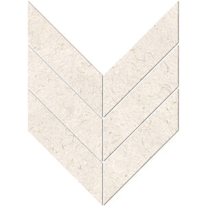 Impression: 3" X 10" Macro Chevron Mosaic - Bone