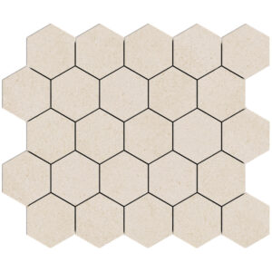 250668-3hex-petravera-3-1-4in-hexagon-mosaic-terrafina-light-natural Petravera: 3 1/4" Hexagon Mosaic - Terrafina Light