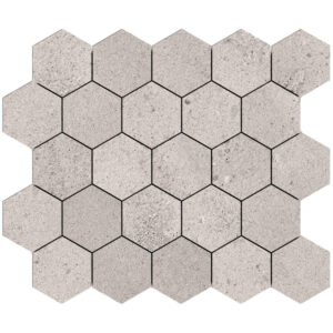 250669-3hex-petravera-3-1-4in-hexagon-mosaic-terrafina-taupe-natural Petravera: 3 1/4" Hexagon Mosaic - Terrafina Taupe