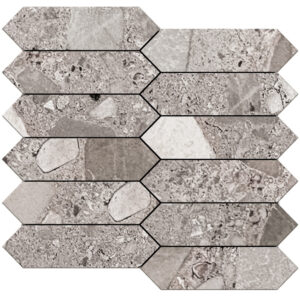 250673-pick3-petravera-1-3-4in-x-6-1-2in-picket-mosaic-greto-taupe-lappato Petravera: 1 3/4" X 6 1/2" Picket Mosaic - Greto Taupe