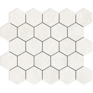Silky Stone: 3 1/4" Hexagon Mosaic - Light