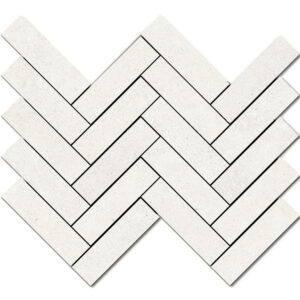 Silky Stone: 1 1/2" X 5 1/2" Herringbone Mosaic - Light