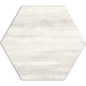 Veneto: 12" Hexagon Tile - Vein Cut Light