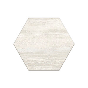Veneto: 6" Hexagon Tile - Vein Cut Light