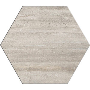 Veneto: 12" Hexagon Tile - Vein Cut Tuscany