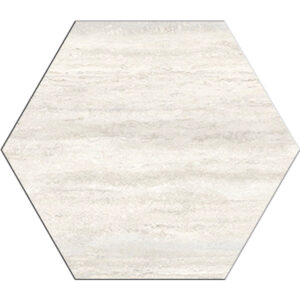 Veneto: 12" Hexagon Tile - Vein Cut Light