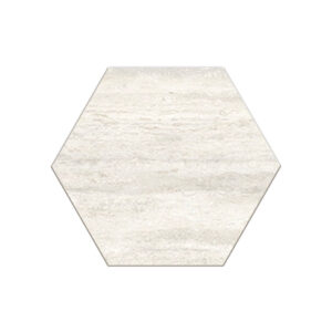 Veneto: 6" Hexagon Tile - Vein Cut Light