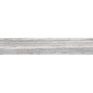 Veneto: 4" X 24" Porcelain Tile - Vein Cut Silver