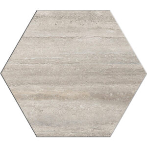 Veneto: 12" Hexagon Tile - Vein Cut Tuscany