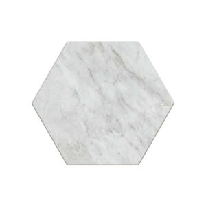 Pietrasanta: 6" Hexagon Tile - Bianco
