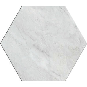Pietrasanta: 12" Hexagon Tile - Bianco