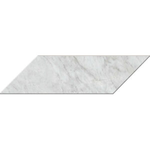 Pietrasanta: 5 3/4" X 17 3/8" Chevron Tile - Bianco