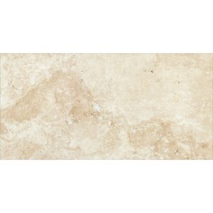 12" X 24" Porcelain Paver: Ivory Travertine