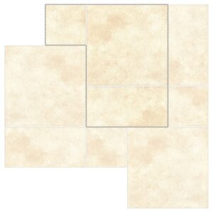 12" Roman Pattern Porcelain Paver: Ivory Limestone