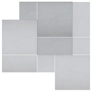 12" Roman Pattern Porcelain Paver: Nextone Light Grey