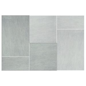 Manor Pattern Porcelain Paver: Nextone Light Grey