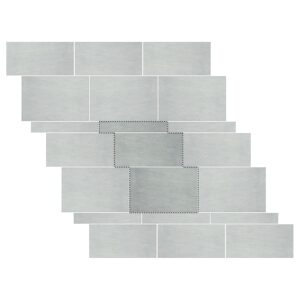 Running Bond Pattern Porcelain Paver: Nextone Light Grey