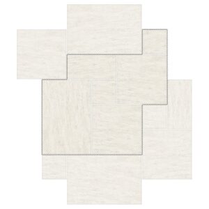 12" Versailles Pattern Porcelain Paver: Nextone Bianco
