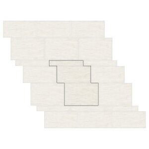 Running Bond Pattern Porcelain Paver: Nextone Bianco