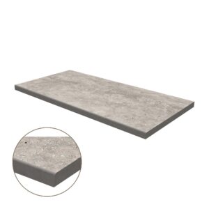 Eased Edge Porcelain Coping: Silver Travertine