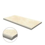 Half Bullnose Porcelain Coping: Ivory Limestone