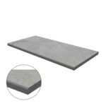 Micro-Bevel Porcelain Coping: Silver Limestone