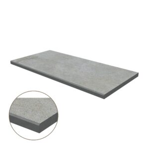 Micro-Bevel Porcelain Coping: Silver Limestone