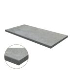 Eased Edge Porcelain Coping: Silver Limestone