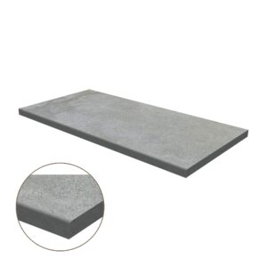 Eased Edge Porcelain Coping: Silver Limestone