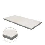 Micro-Bevel Porcelain Coping: Silky Stone Light