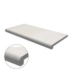 Double Half Bullnose Porcelain Coping: Silky Stone Light