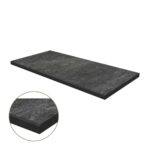 Micro-Bevel Porcelain Coping: Grey Quartz