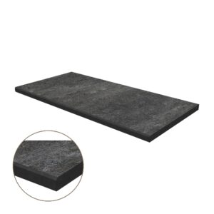 Micro-Bevel Porcelain Coping: Grey Quartz