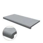 Double Half Bullnose Porcelain Coping: Nextone Light Grey