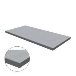 Eased Edge Porcelain Coping: Nextone Light Grey