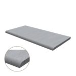 Half Bullnose Porcelain Coping: Nextone Light Grey