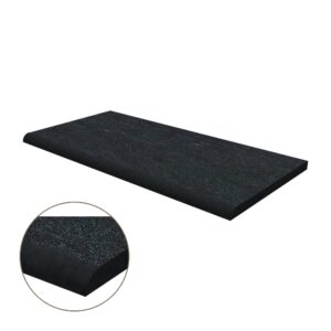 Half Bullnose Porcelain Coping: Nextone Black