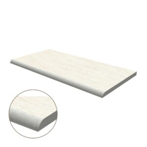 Half Bullnose Porcelain Coping: Nextone Bianco