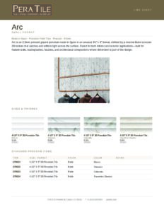 Arc line sheet