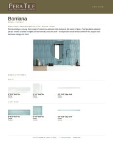 Borriana line sheet