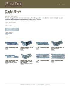Cadet Grey line sheet
